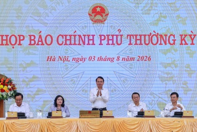 Họp báo Chính phủ thường kỳ tháng 7/2026: Các chỉ số cơ bản về phát triển KTXH đều tăng