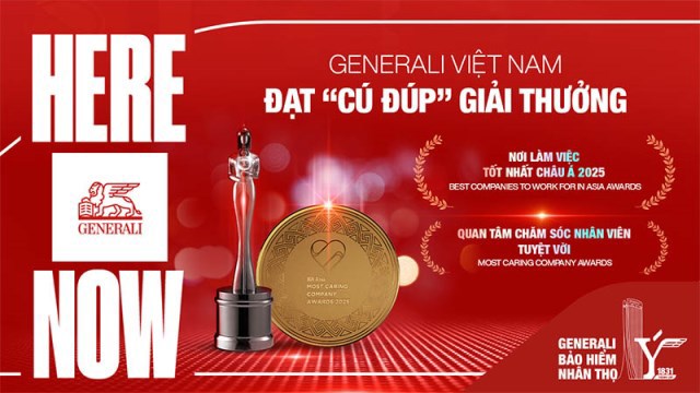Generali Việt Nam được vinh danh tại HR ASIA AWARDS 2025