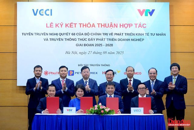 VCCI và VTV hợp tác lan tỏa tinh thần Nghị quyết 68, tiếp sức cho doanh nghiệp tư nhân